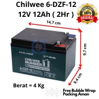 CHILWEE 6-DZF-12 ( 12V 12Ah ) Aki kering / SLA khusus untuk Sepeda Listrik